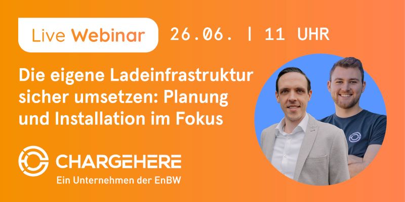 Live-Webinar zur Planung und Installation von Ladeinfrastruktur