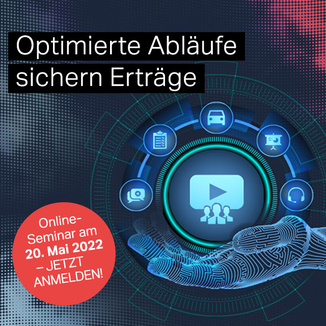 Online-Seminar "Optimierte Abläufe sichern Erträge"